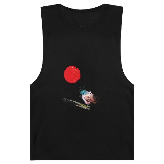 Murakami Birds Red Moon Japenese Barnard Tanks