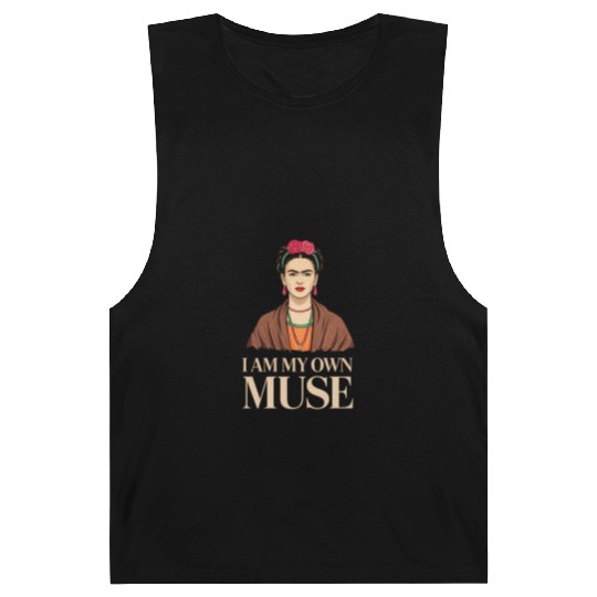 Frida Kahlo Inspirational Women' Day Design Barnard Tanks