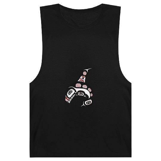 Native American Red Black Haida Orca Killer Whale Barnard Tanks