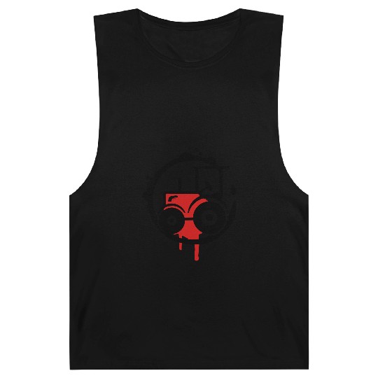 A tractor Graffiti Barnard Tanks