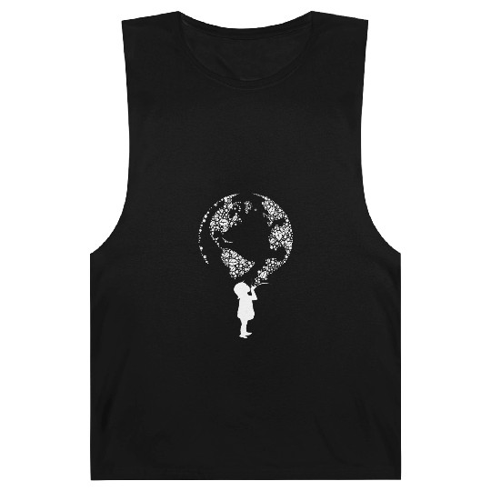 Earth Day Child (white) Barnard Tanks
