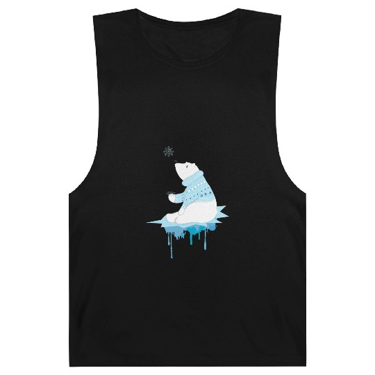 Polar bear with snowflakes Barnard Tanks