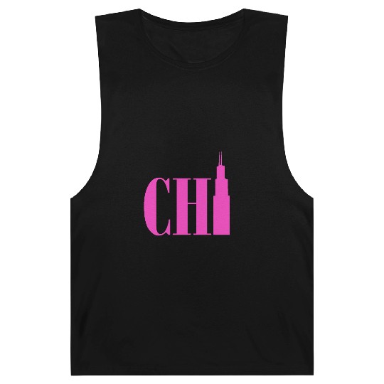 Chicago - Neon Pink Barnard Tanks
