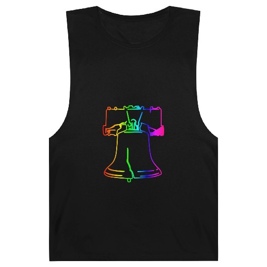 Rainbow Liberty Bell Barnard Tanks