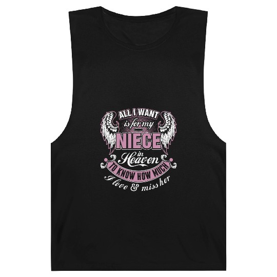 All I Want Is For My Niece In Heaven I Love Miss Barnard Tanks