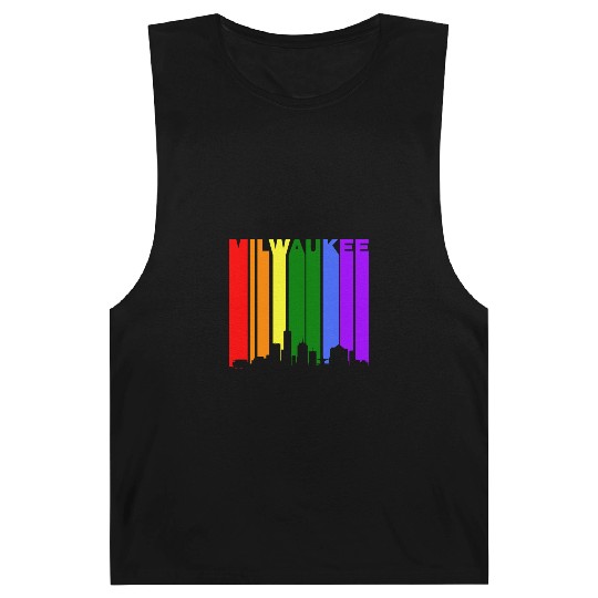 Milwaukee Wisconsin Rainbow LGBT Gay Pride Barnard Tanks
