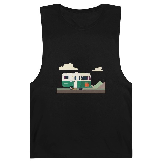 camper in the mountains Barnard Tanks