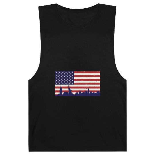 US Flag Freedom liberty peace Barnard Tanks
