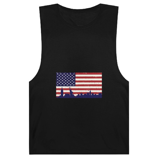 US Flag Freedom liberty peace Barnard Tanks