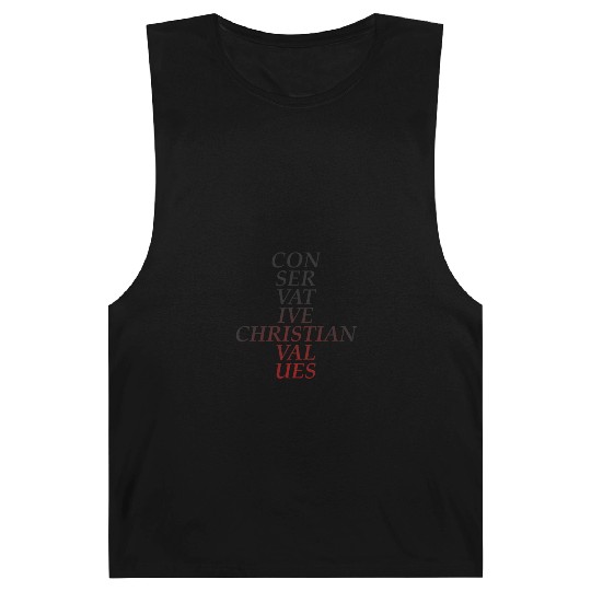 Conservative Christian Values (Red Tint) Barnard Tanks