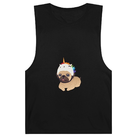 unicorn pug Barnard Tanks