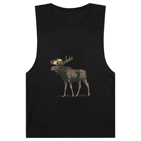 Moose Elk Reindeer Deer Hunter Scandinavia Gift Barnard Tanks