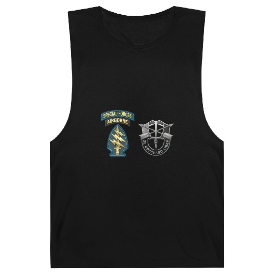 U S Army Special Forces Green Berets SSI DUI Barnard Tanks