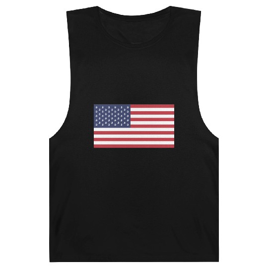 Bitcoin US Flag Barnard Tanks
