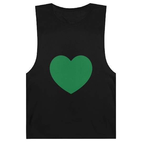 Dark Green Heart Barnard Tanks