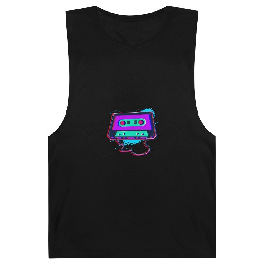 80s Music Cassette Tape : 3D, Neon, 80s songs Barnard Tanks