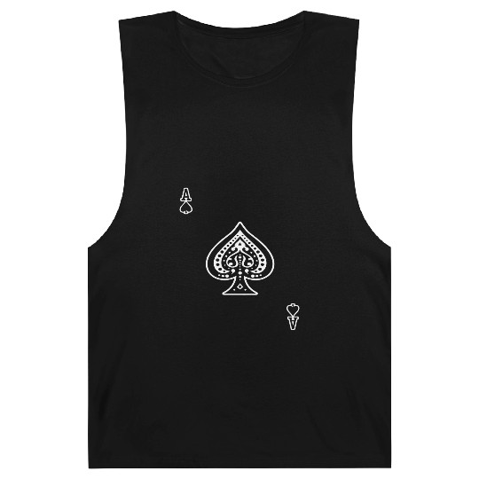 Ace Of Spades Playing Card A o s Aos Black Gamblin Barnard Tanks