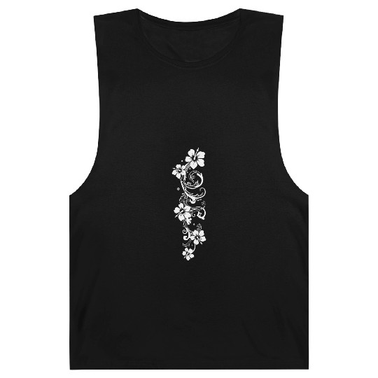Tendril with hibiscus, hibiscus flowers Barnard Tanks