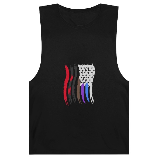 Jiu Jitsu BJJ Flags Vertical Light Barnard Tanks