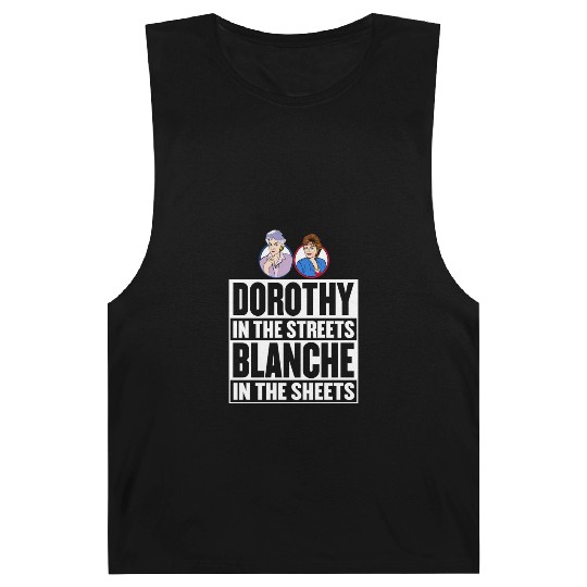 Dorothy in the street blanche in the sheet Barnard Tanks