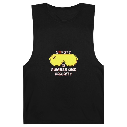 Safety Is Number One Priority - Crazy Russian Hacker Safetyglasses Barnard Tanks