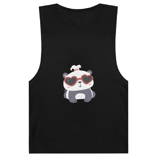 Sweet Panda Family Girl 5 Barnard Tanks