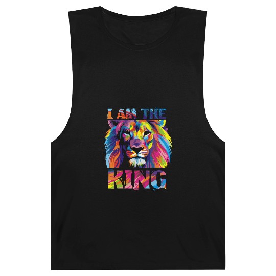 I Am The King - Lion - Total Basics Barnard Tanks