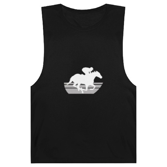 Horse racing white Barnard Tanks