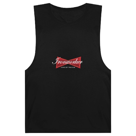 Ironworker King of Trades Funny Gift Barnard Tanks