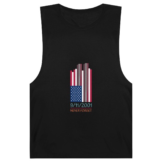 9-11-2001 We Will Never Forget - Patriot Day Barnard Tanks