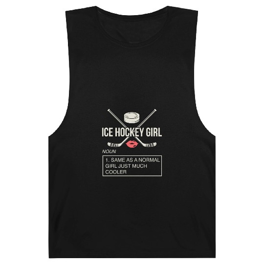 ICE HOCKEY: Ice Hockey Girl Barnard Tanks