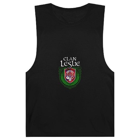 Leslie Surname Scottish Clan Tartan Crest Badge Barnard Tanks