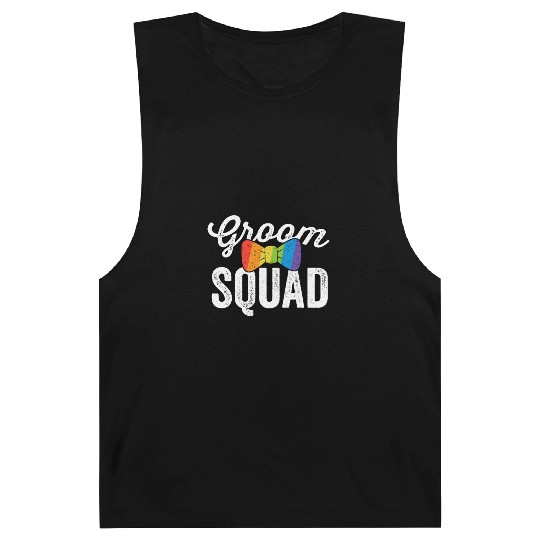 Groom Squad Barnard Tanks LGBT Pride Gay Bachelor Wedding Gift