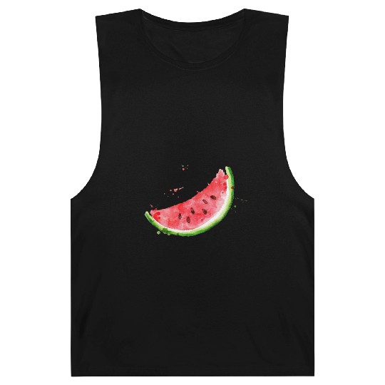 Image: Watercolor, Watermelon Barnard Tanks