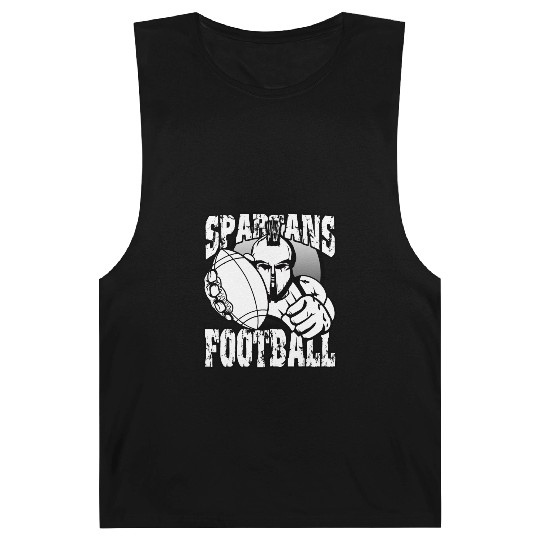 Spartans Football Homecoming Sports School Pride Barnard Tanks