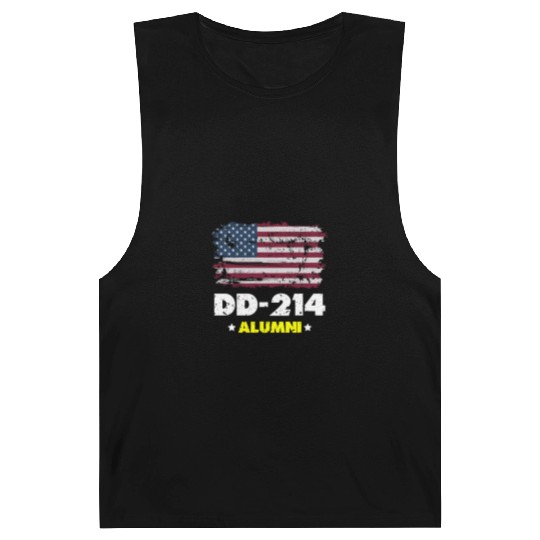 DD-214 Us Armed Forces Alumni American Flag Barnard Tanks