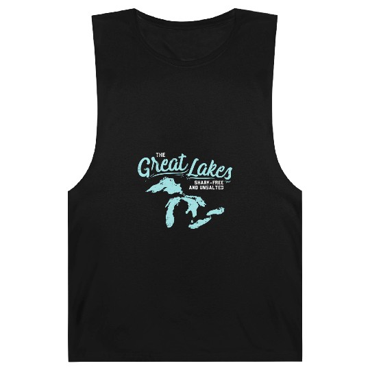 Lake The Great Lakes Silhouette USA Border Gift Barnard Tanks