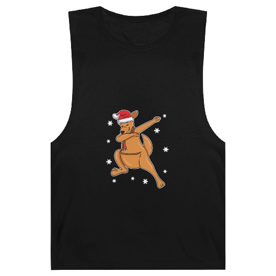 Kangaroo Australian Dabbing Xmas Christmas Present Barnard Tanks