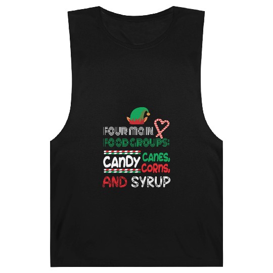 four main food groups candy candy funny elf saying Barnard Tanks