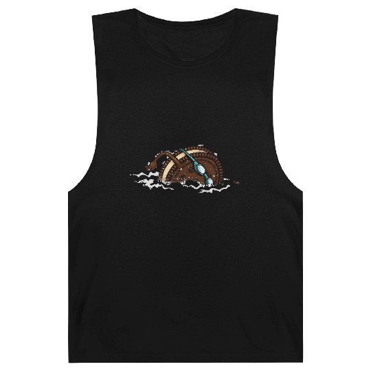 Funny Swimming Oreo Barnard Tanks