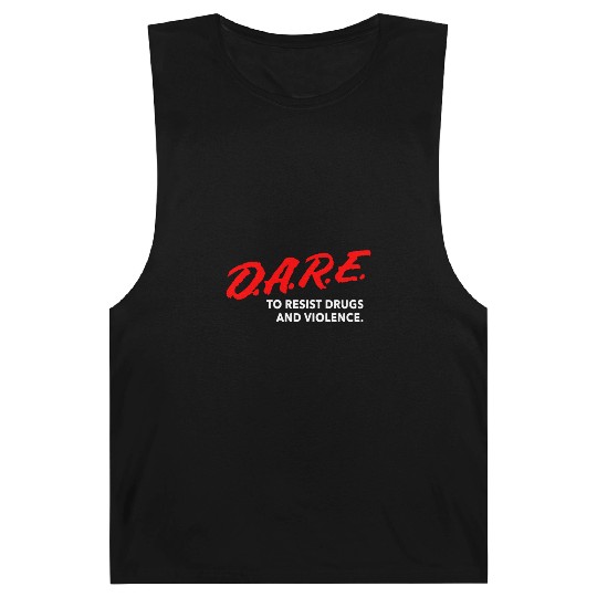 Dare To Resist Drugs Violence Brand New Multiple S Barnard Tanks