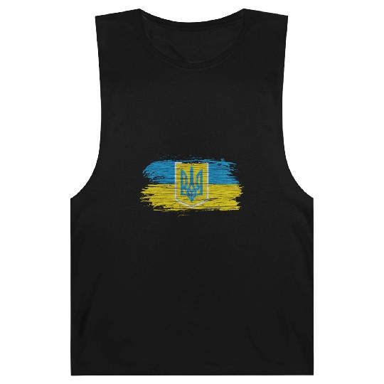 Ukraine Flags Design with the National Colors Barnard Tanks