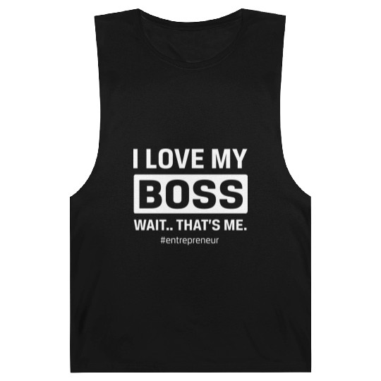 I Love My Boss Barnard Tanks