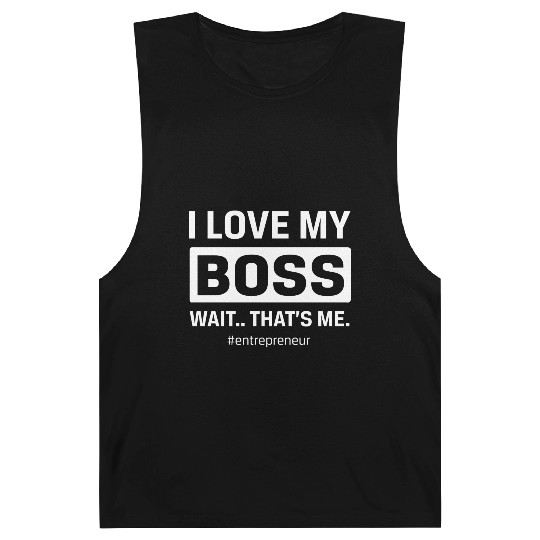 I Love My Boss Barnard Tanks