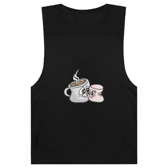 HOT CHOCOLATE AND MARSHMALLOW Love funny comic Barnard Tanks