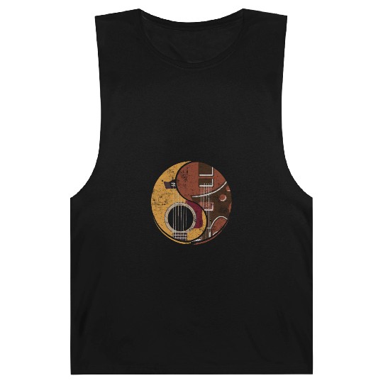 Guitar Ying Yang Music Guitar Player Gift Barnard Tanks