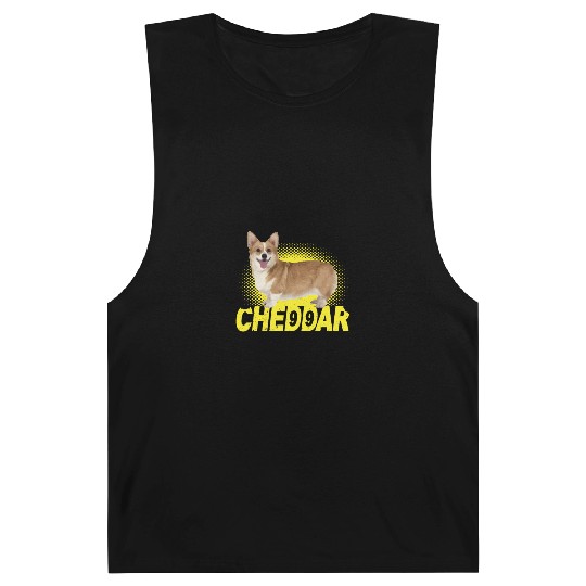 Cheddar Corgi Dog Brooklyn Nine Nine B99 Barnard Tanks