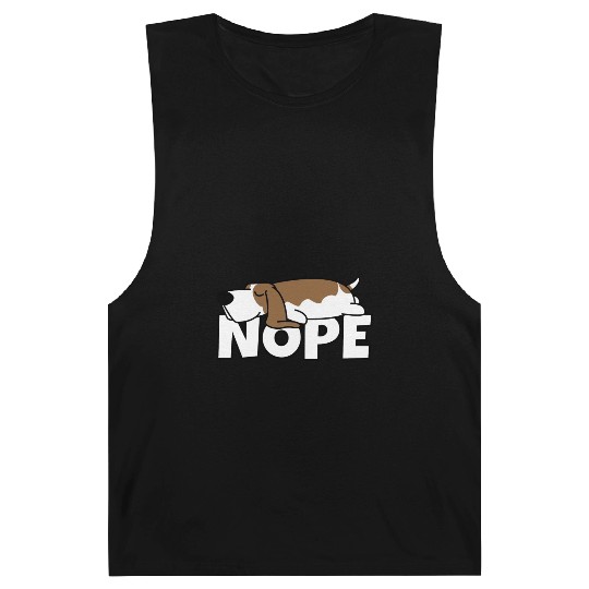 Lazy Basset Hound Dog Laziness Gift Idea Owner Barnard Tanks