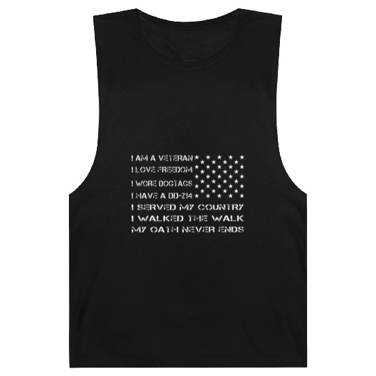 i am a veteran i love freedom i wore dog tags i ha Barnard Tanks