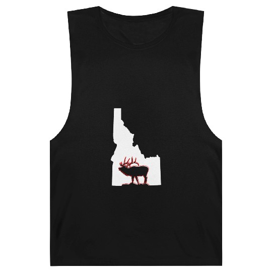 Idaho state with outline of Elk inside combi Barnard Tanks